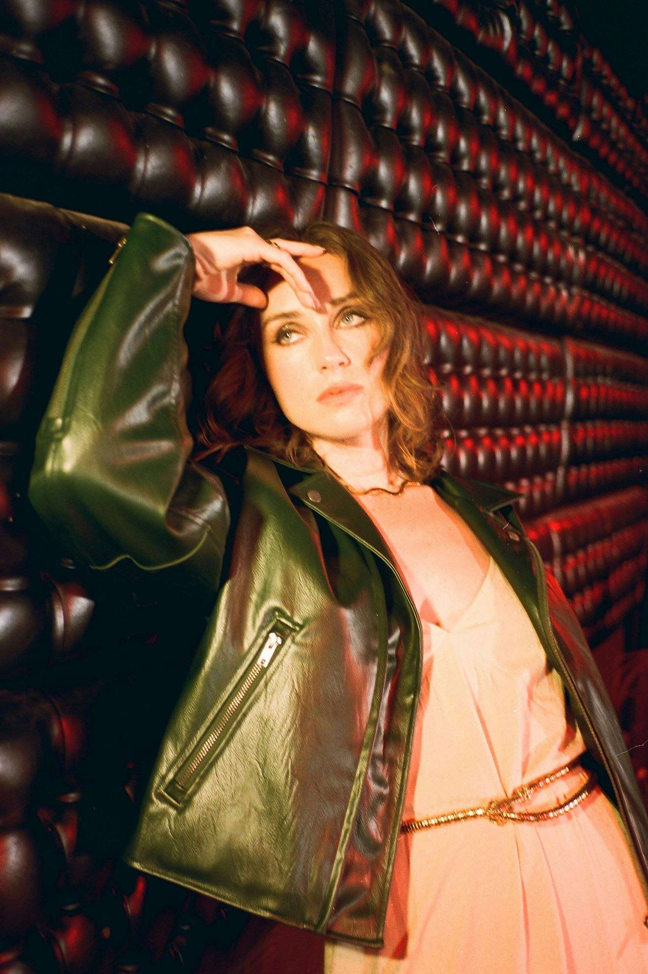 The Moto Vegan Leather Jacket - Pine Needle - Image 4