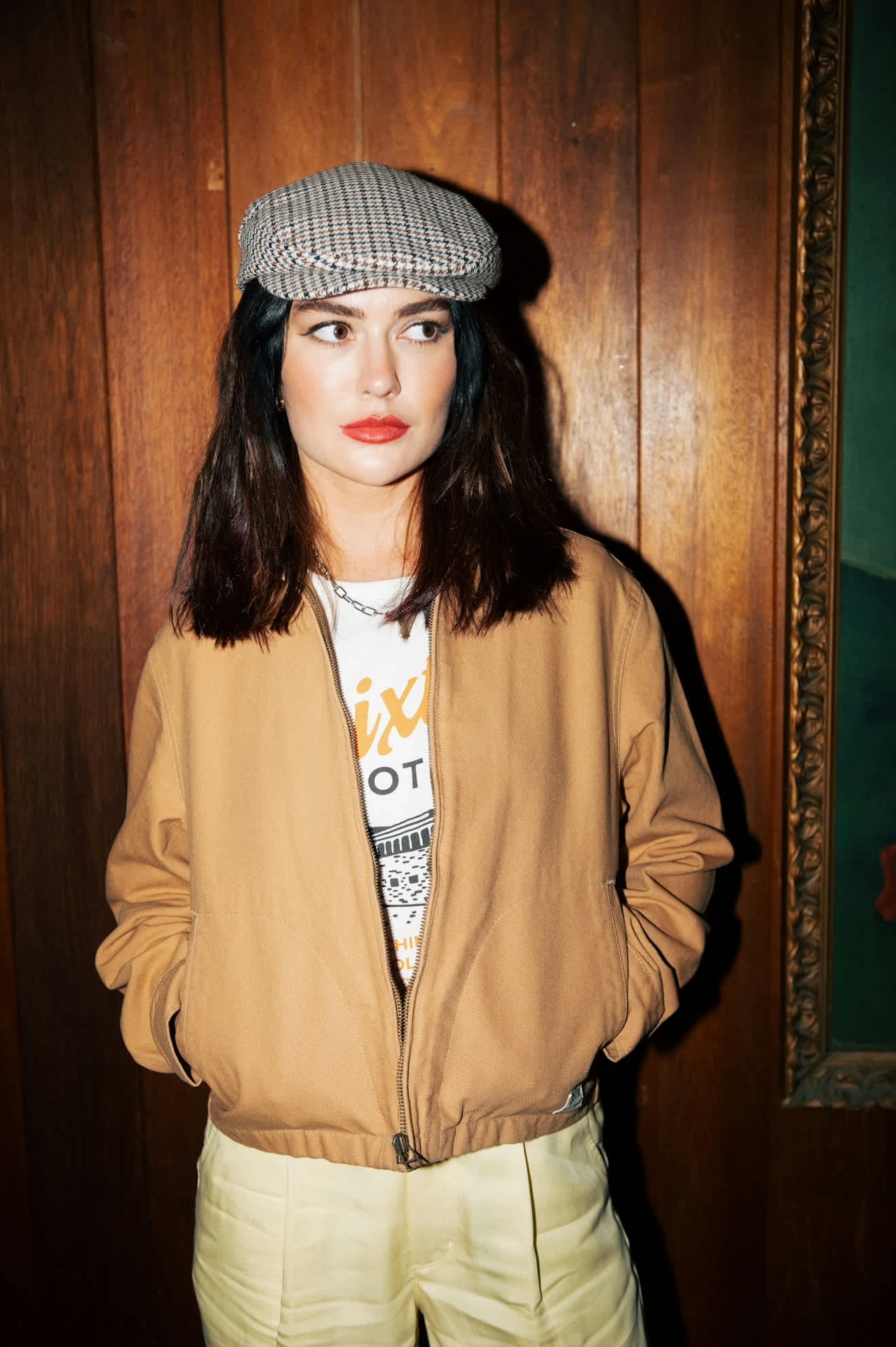 Mechanic Women's Garage Sherpa Zip Jacket - Tobacco Brown - Image 5